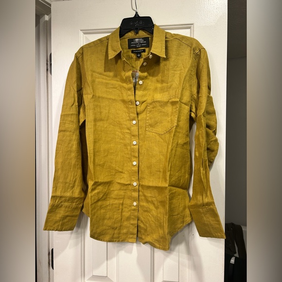 J Crew Garçon classic shirt in Baird McNutt Irish linen CG940 Size 4 NWT - Picture 3 of 10